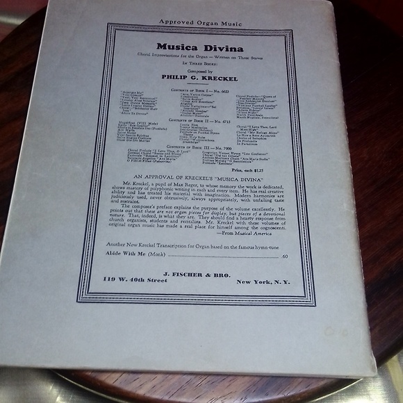 WEDDING MUSIC 1934 sheet music - Picture 2 of 4